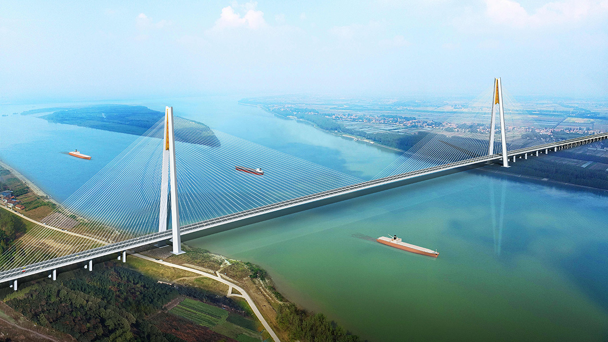 荊州觀音寺長江大橋（在建）